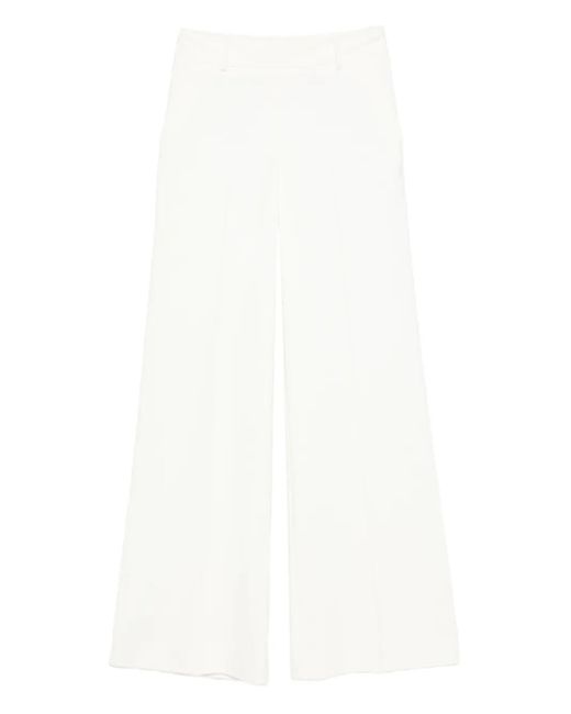 ERMANNO FIRENZE Broek Met Geplooid Detail in het White