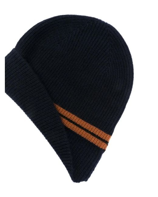 Zegna Blue Beanie Hat for men