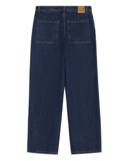 Maison Kitsuné Blue Straight-Leg Jeans for men