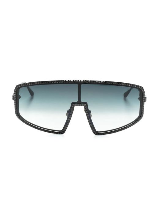 Anna Karin Karlsson Blue Shady Luv 2.0 Shield-Frame Sunglasses