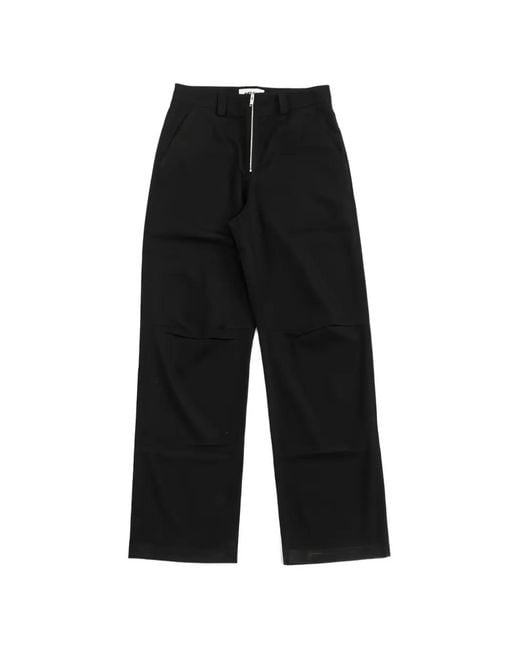 Ambush Black Pantalon Fuselé À Détails De Zips