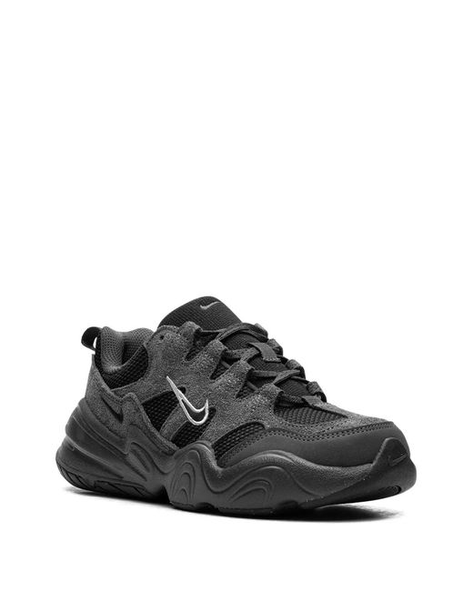 Nike Black Mesh Suede Lace-Up Sneakers