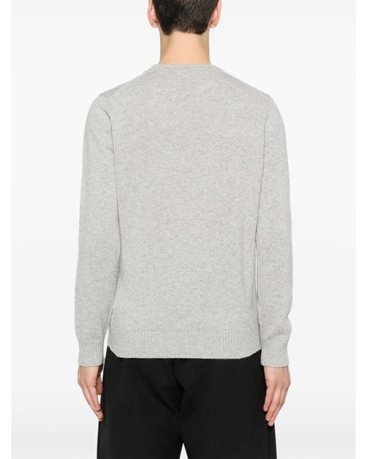 Kangra White Crew-Neck Sweater for men