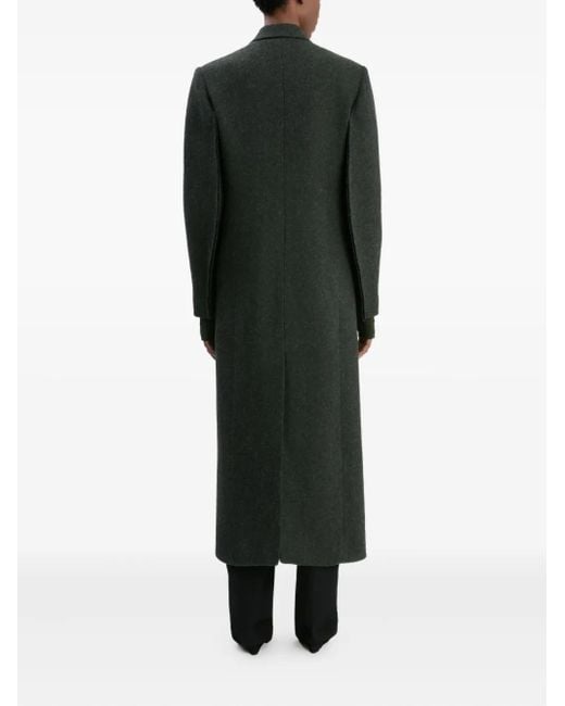 Victoria Beckham Green Wool Coat