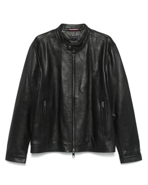 Veste cuir tommy hilfiger homme hotsell