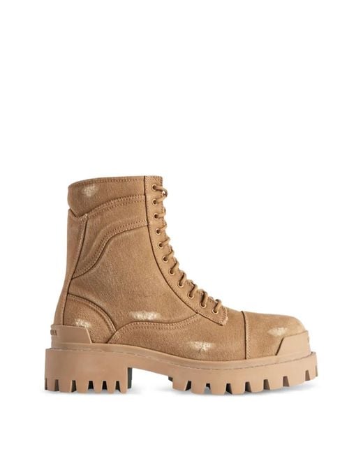 Balenciaga Natural Strike L20 Combat Boots for men