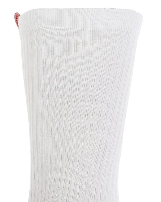 DSquared² White Pull Tab Socks for men