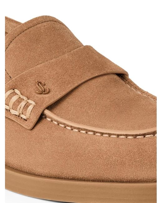 Jimmy Choo Brown Ivy Calf-Suede Loafers
