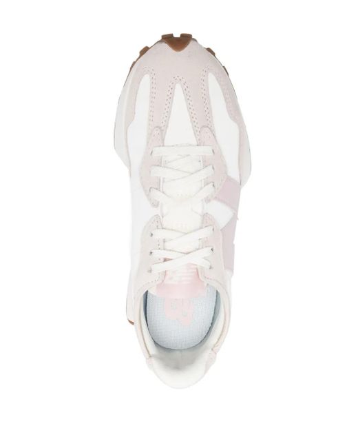 New Balance White 327