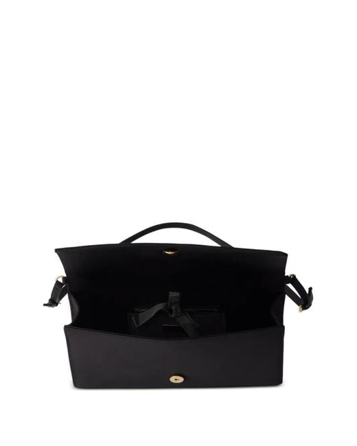 Prada Black Mini Satin Shoulder Bag