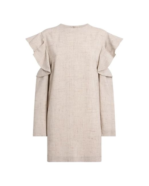 Moschino Natural Tweed Mini Dress