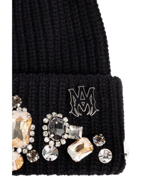 Amiri Chunky Crystal Beanie Hat in Black for Men | Lyst Amiri Chunky Crystal Beanie Hat in Black for Men | Lyst