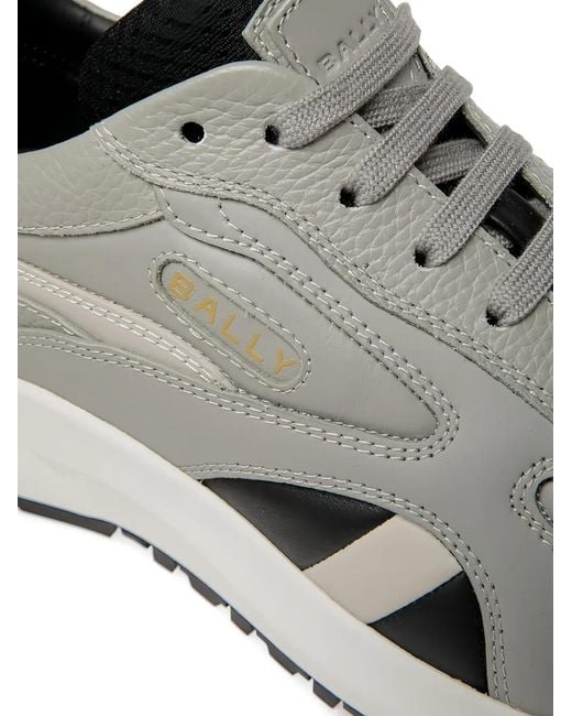 Bally White Panelled Sneakers for men