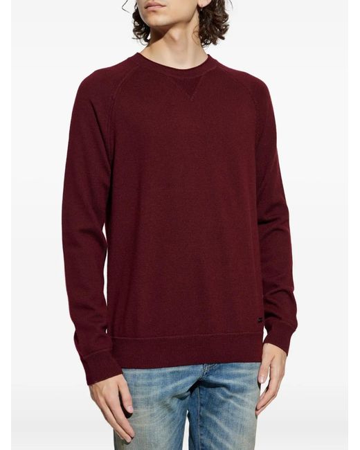 DSquared² Red Raglan-Sleeve Sweater for men