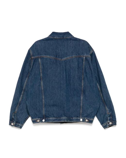 Bally Blue Button-Up Denim Jacket for men