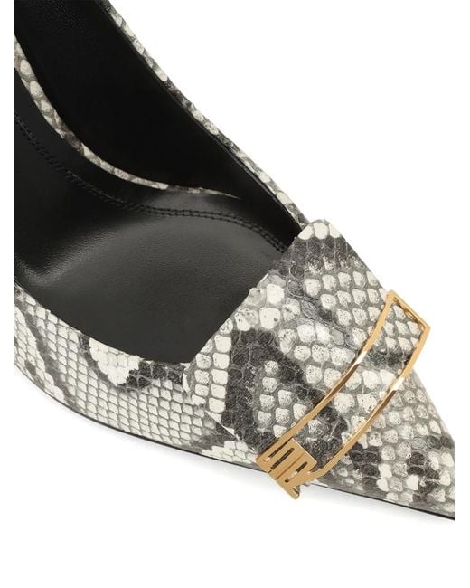 Sergio Rossi White Evolv Buckle Pumps