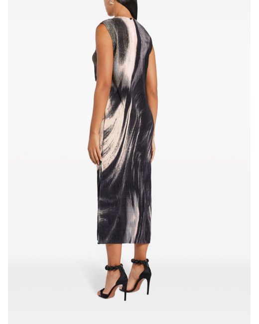 Jonathan Simkhai Evana Midi-jurk Met Aquarel-effect in het Black