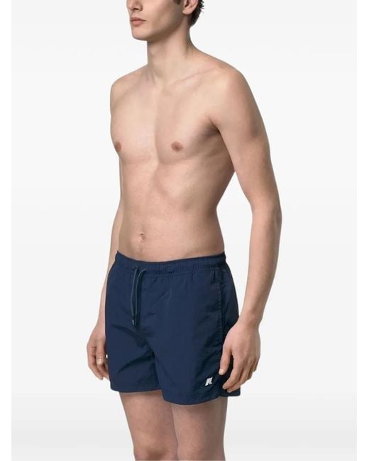 K-Way Blue Hazel Swim Shorts for men