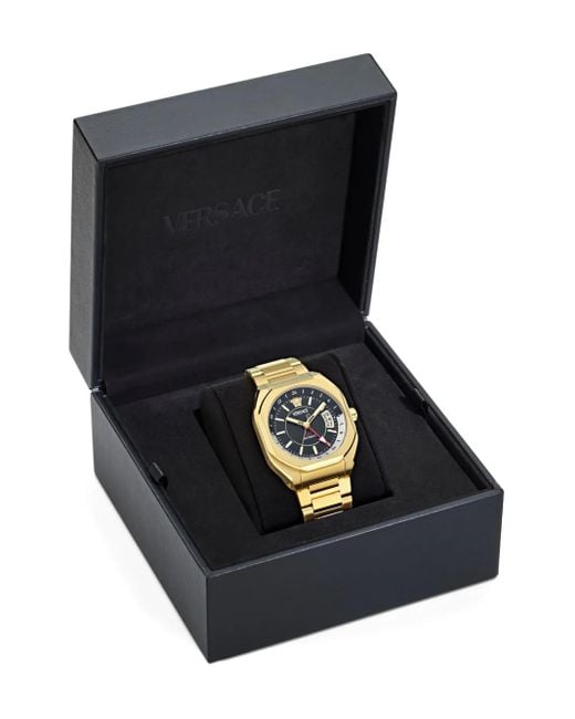 Versace Metallic V-Contempo Gmt Bracelet Watch, 40Mm for men