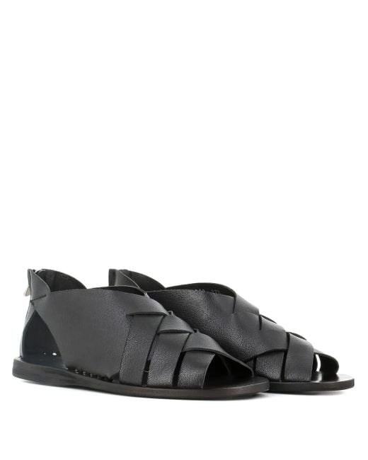 Officine Creative オープントゥ サンダル Black