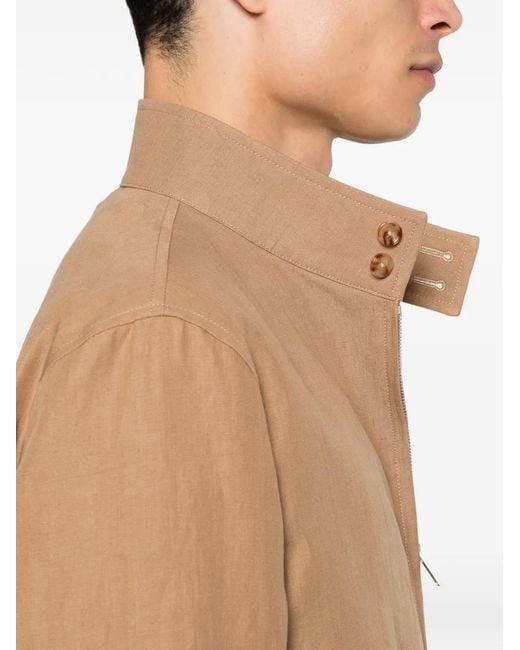 Lardini Natural Paribet Zip-Fastening Jacket for men