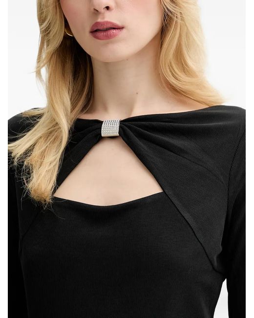 Guess Black Milena Long-Sleeve Top