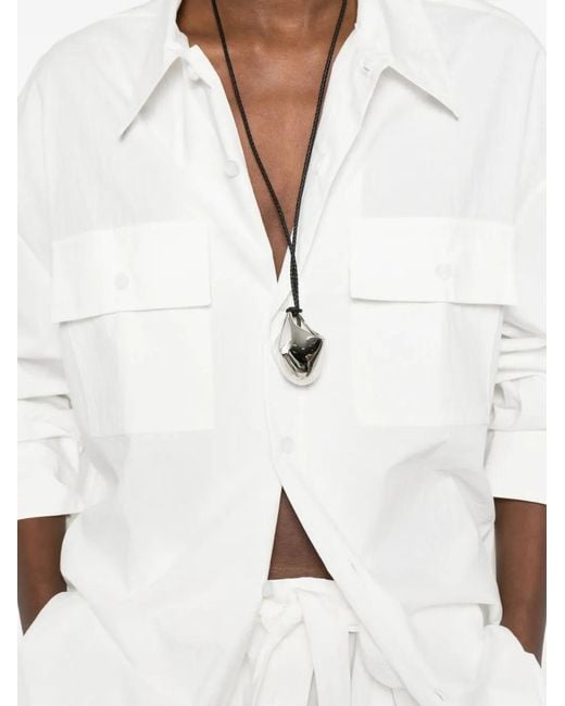 Thelatest White Daria Flap-Pocket Shirt