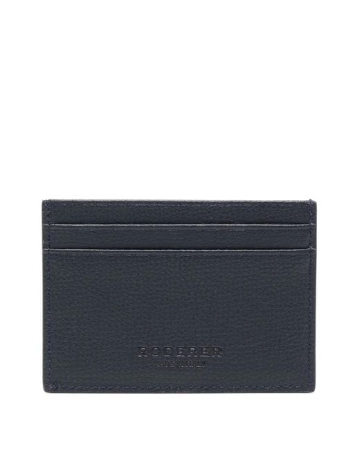 Roderer Blue Leather Cardholder for men