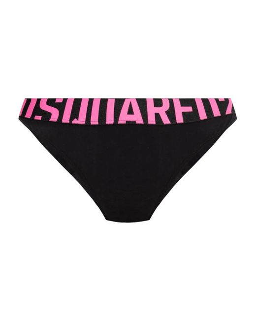 DSquared² Purple Slip mit Logo-Bund