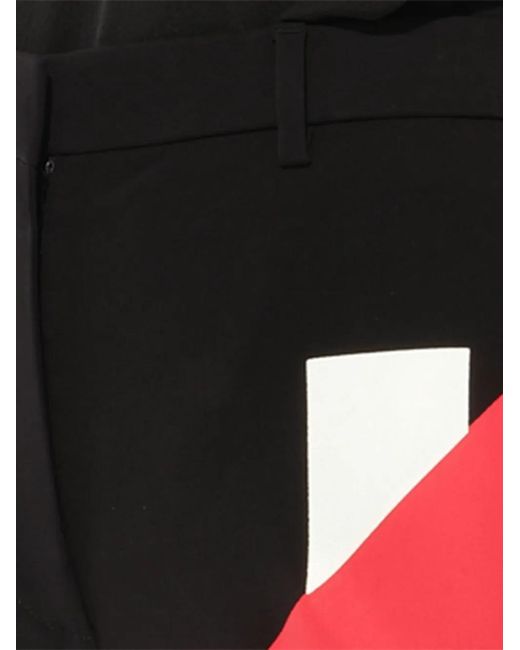 Givenchy Black Colour-Block Tailored Trousers