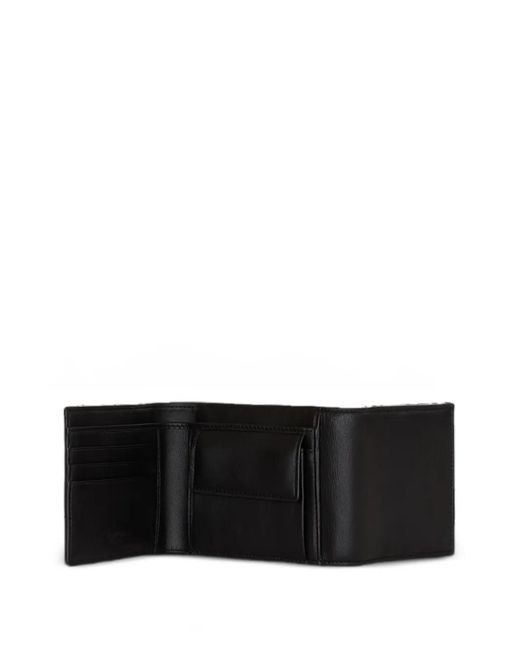 Balmain Black Smooth-Leather Tri-Fold Wallet for men