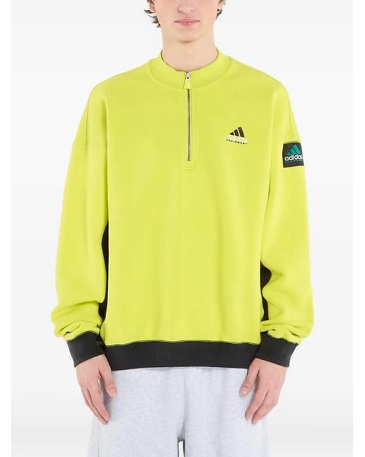 Adidas Yellow Eqt Hz Sweater for men