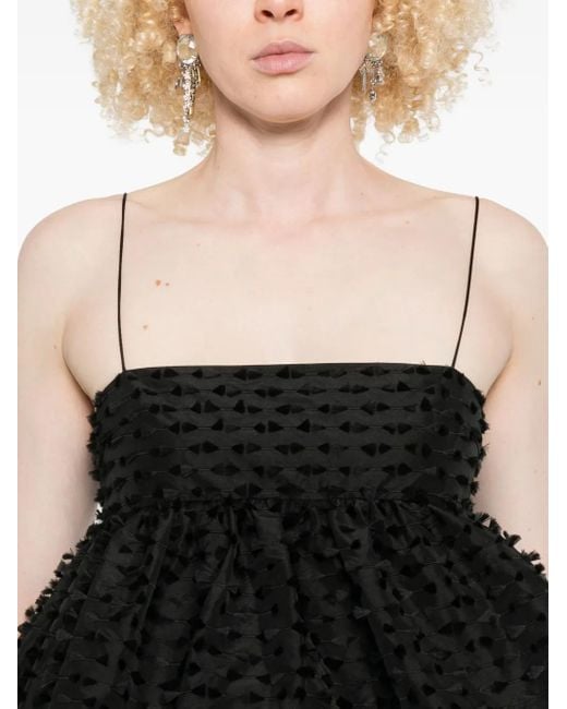 CECILIE BAHNSEN Top Met 3D-Detail in het Black