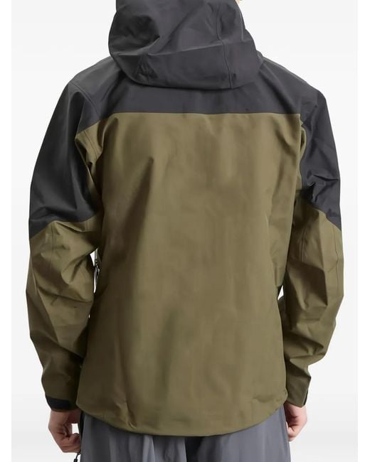 Arc'teryx Green Hooded Logo-Print Jacket for men
