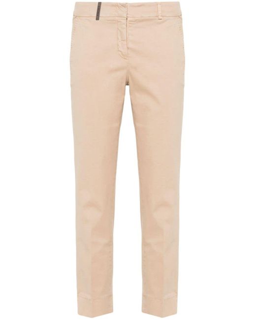 Peserico Natural Klassische Tapered-Hose