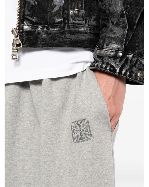 Vetements White Pantalon De Jogging Effet Chiné for men