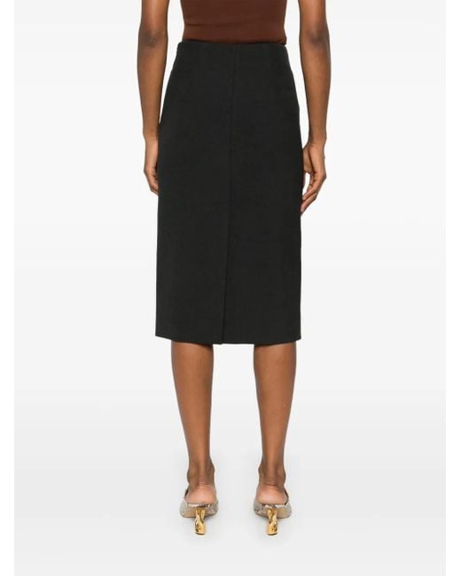 Falda midi acampanada Peserico de color Black