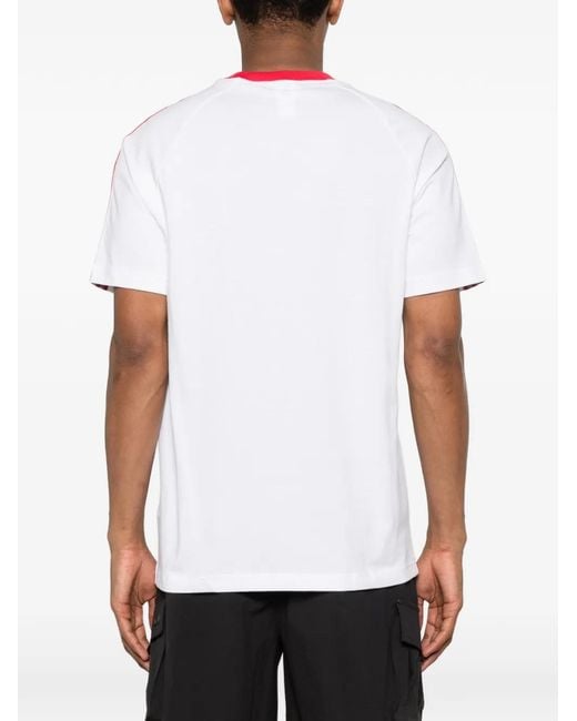 Adidas Pink Stripes Crew-Neck T-Shirt for men