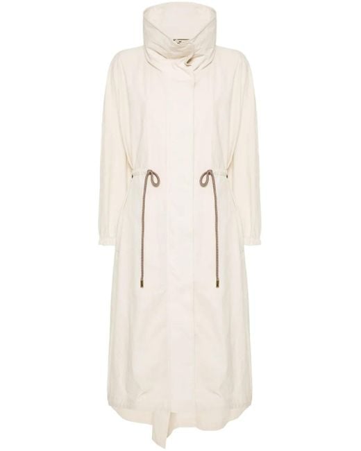 Abrigo Madalyn-Wfc con capucha Moorer de color White