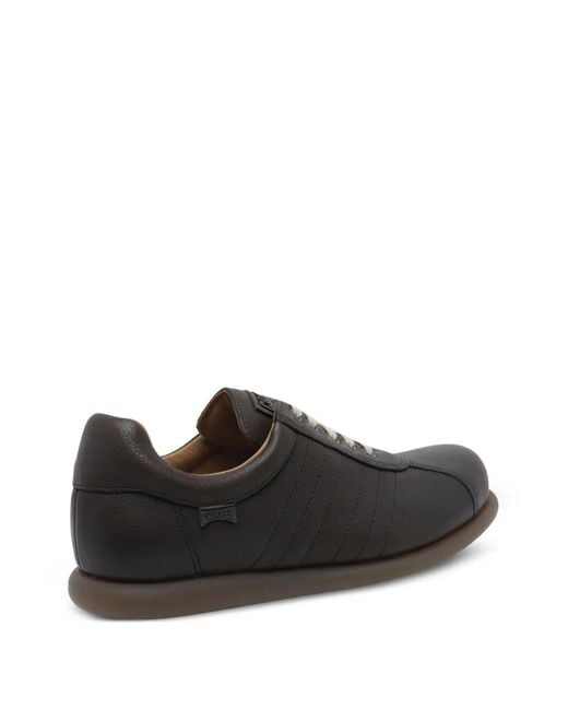Camper Black Pelotas Leather Low-Top Sneakers for men