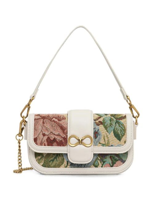 Twinset Metallic Sac À Main À Fleurs