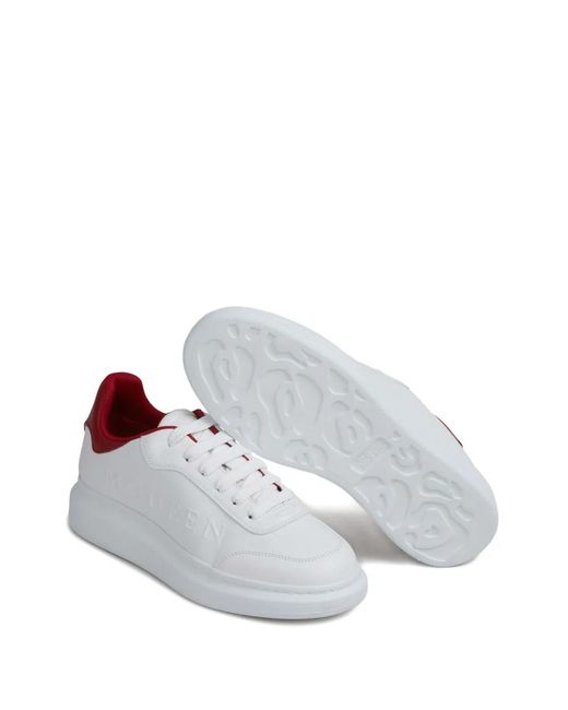 McQueen White Oversized Embossed Trainers for men