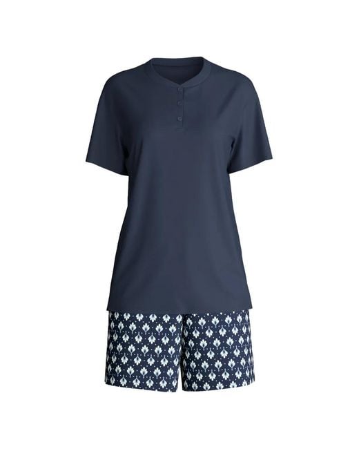 Calida Blue Pyjama Daylight Dreams