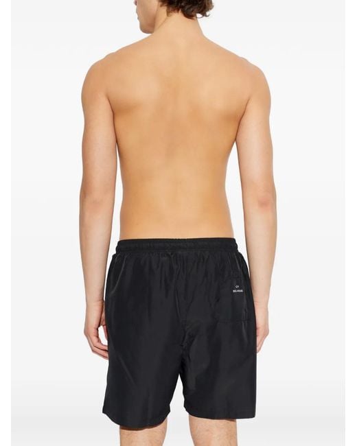 Paul & Shark Black Drawstring Swim Shorts for men