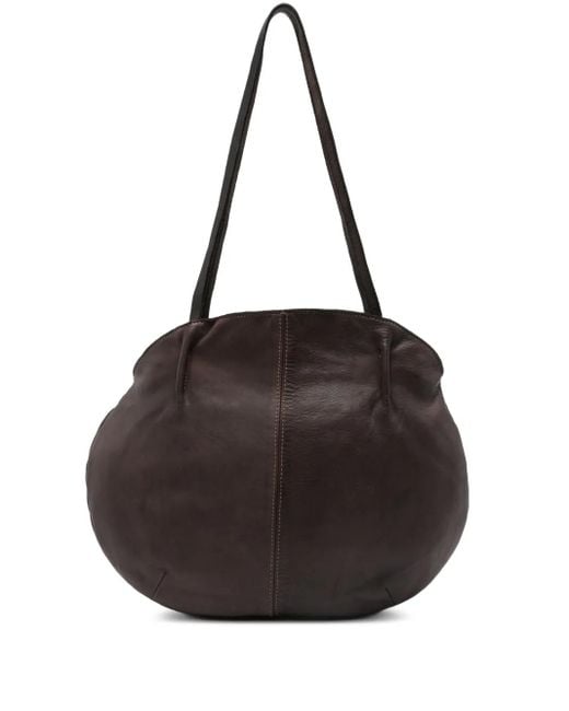 SOMMET Black Schultertasche mit ovaler Form