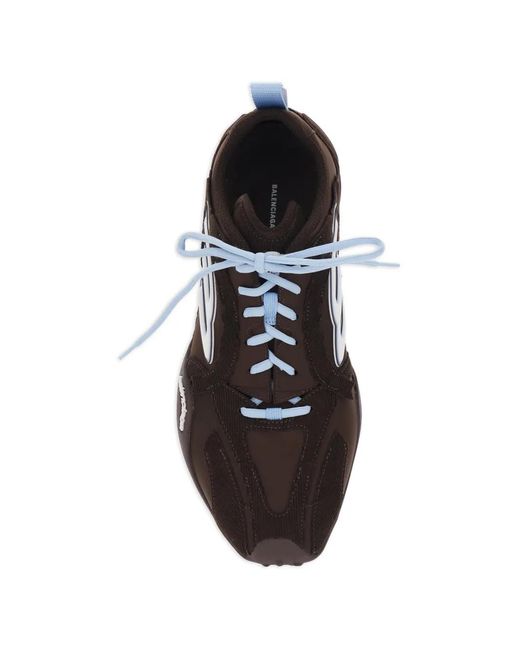 Balenciaga White Canvas And Corduroy Monday Ultra Sneakers for men