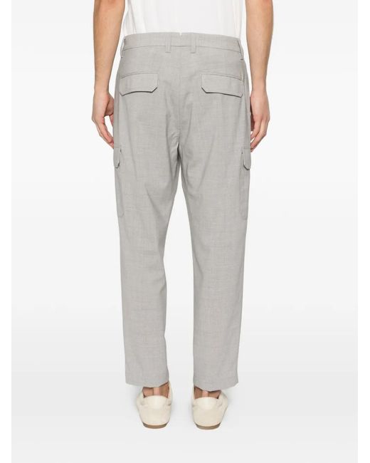Eleventy Gray Cargo Trousers for men