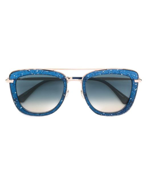 Jimmy Choo Blue 'Glossy' Sonnenbrille