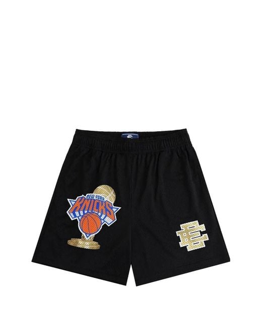 Stadium Goods Black X New York Knicks Logo-Patch Shorts for men