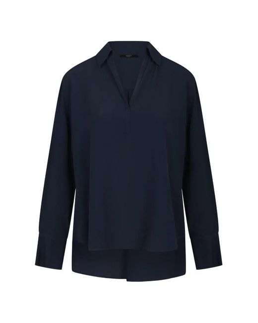 Seventy Blue V-Neck Long-Sleeve Shirt